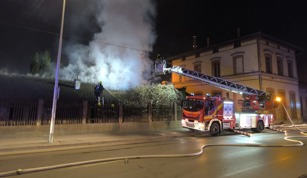Požar na području Zapadnog kolodvora