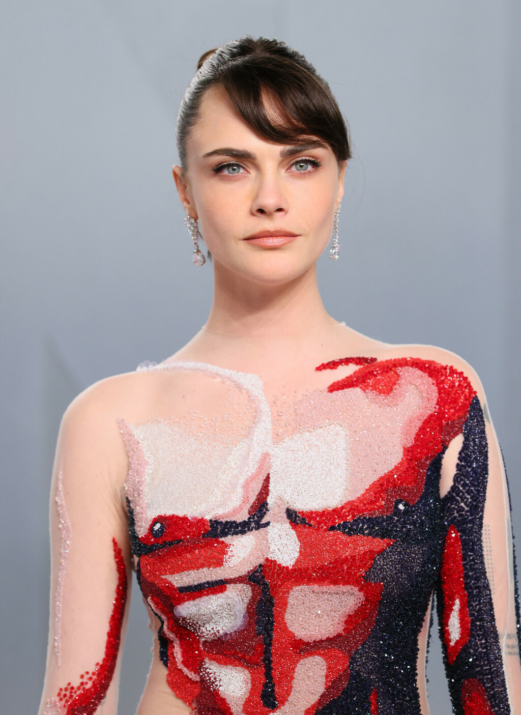 Cara Delevingne u haljini Thoma Brownea na oskarovskom partyju Vanity Faira - 7