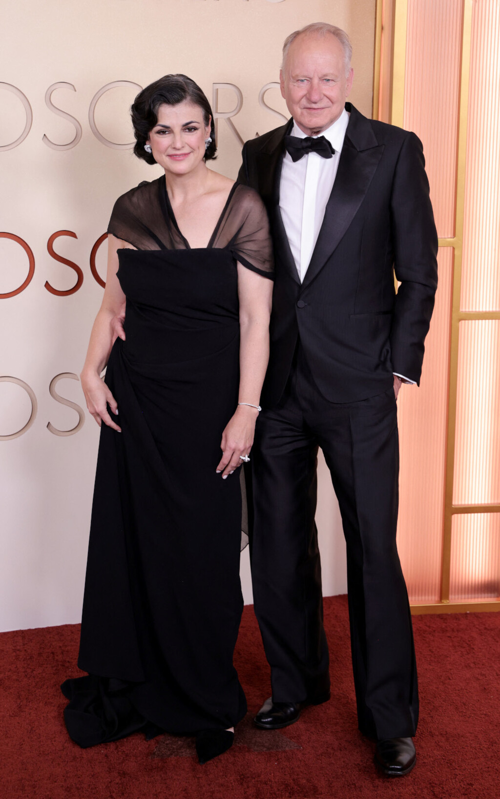 Stellan Skarsgård i Megan Everett-Skarsgård na dodjeli Oscara 2026. godine