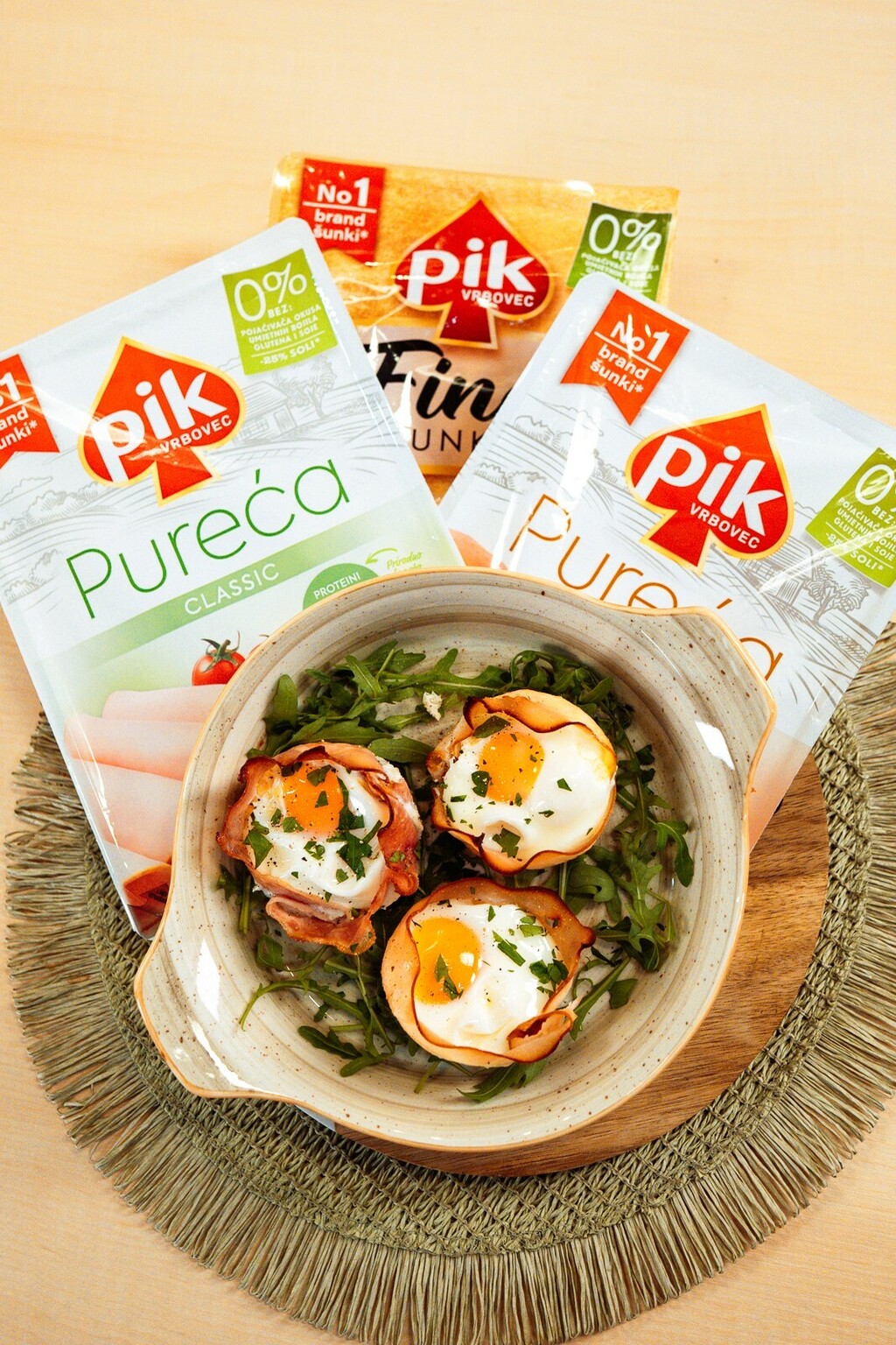 Košarice od šunke sa sirom i jajem - 1