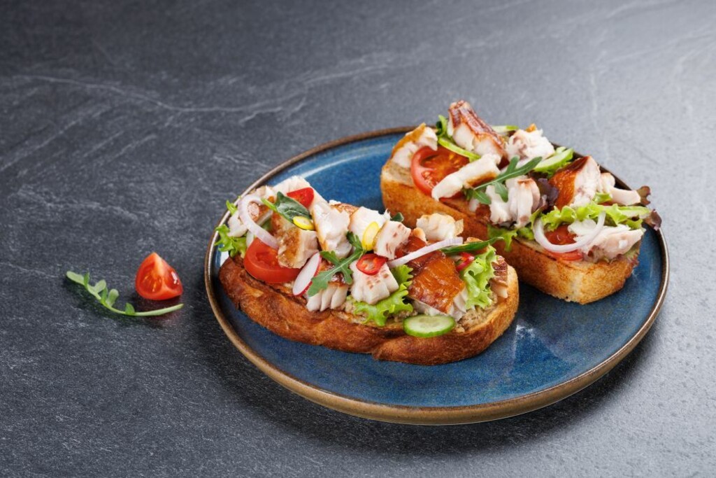 Bruschetta s Panona Mare dimljenim filetom šarana