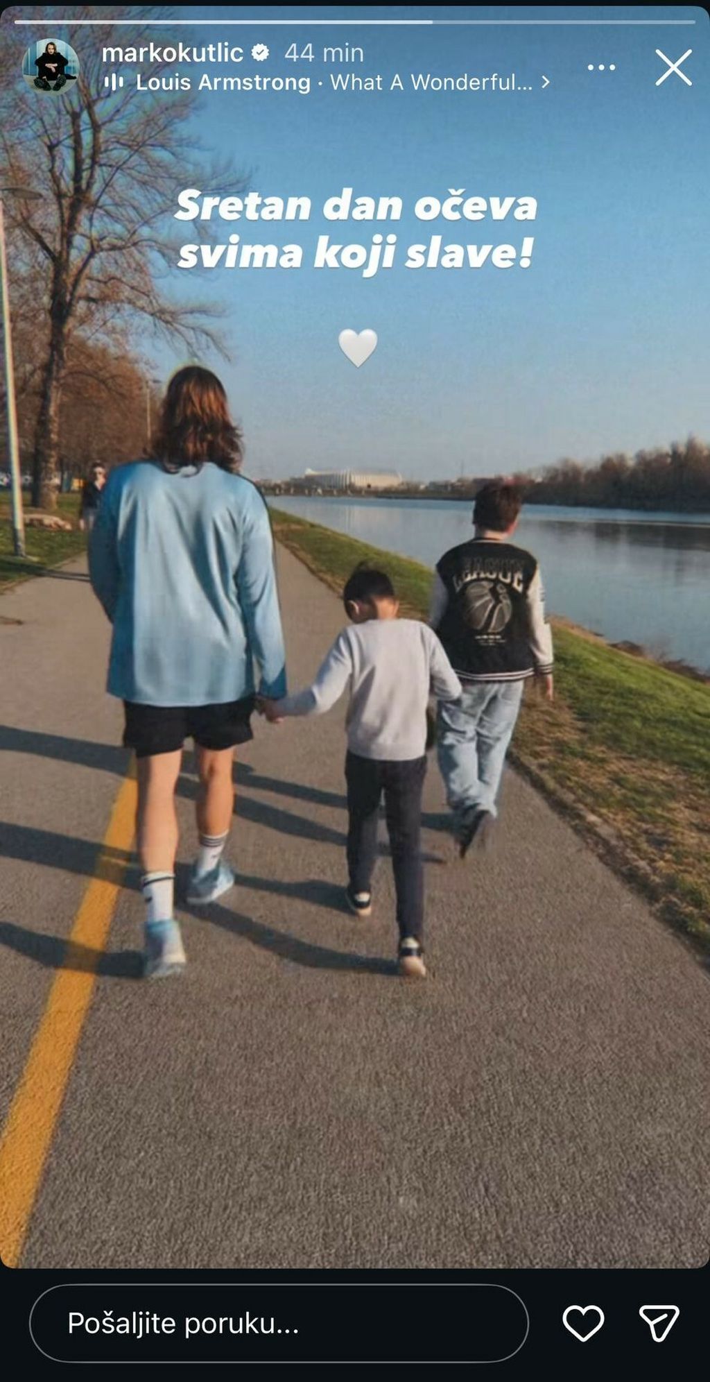Marko Kutlić sa sinovima