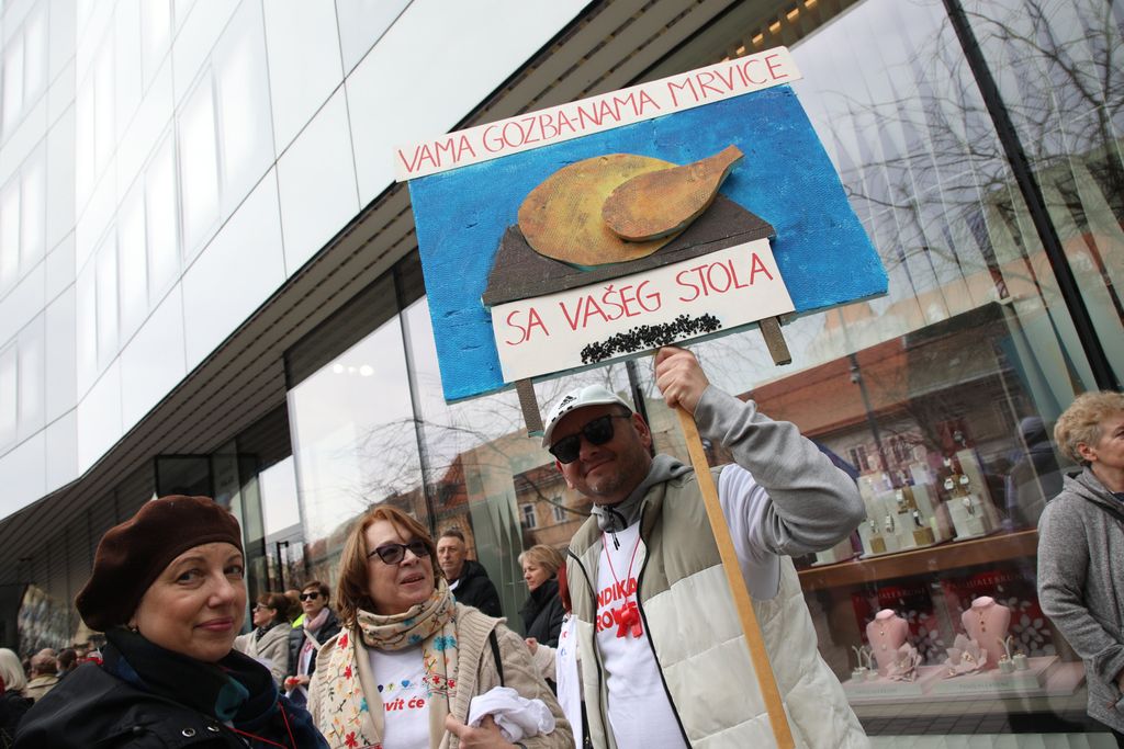 Prosvjed sindikata u Zagrebu - 9