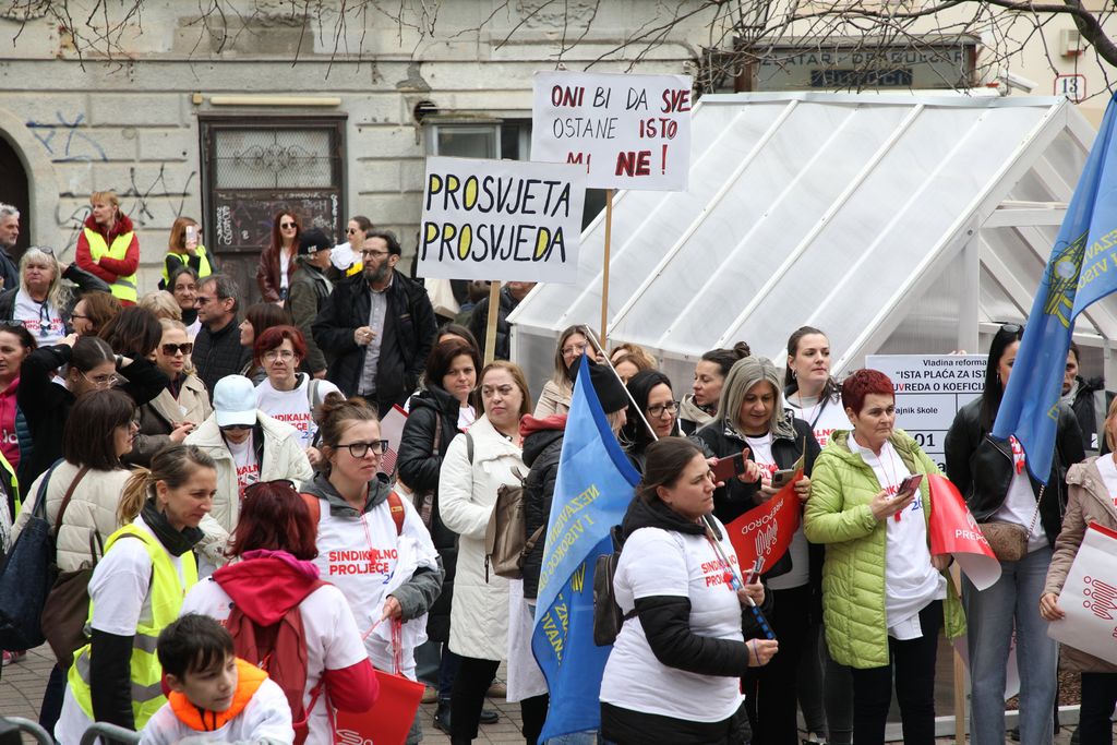 Prosvjed sindikata u Zagrebu - 9