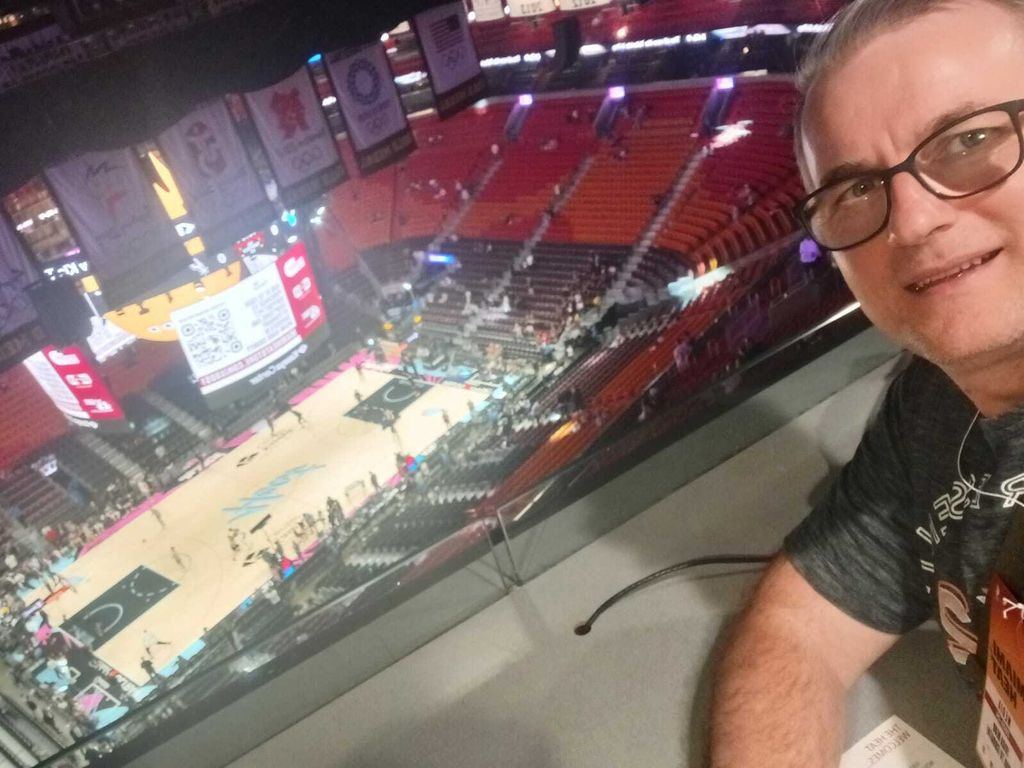 Gol.hr-ov Ivica Medo na utakmici Miami Heat - San Antonio Spurs