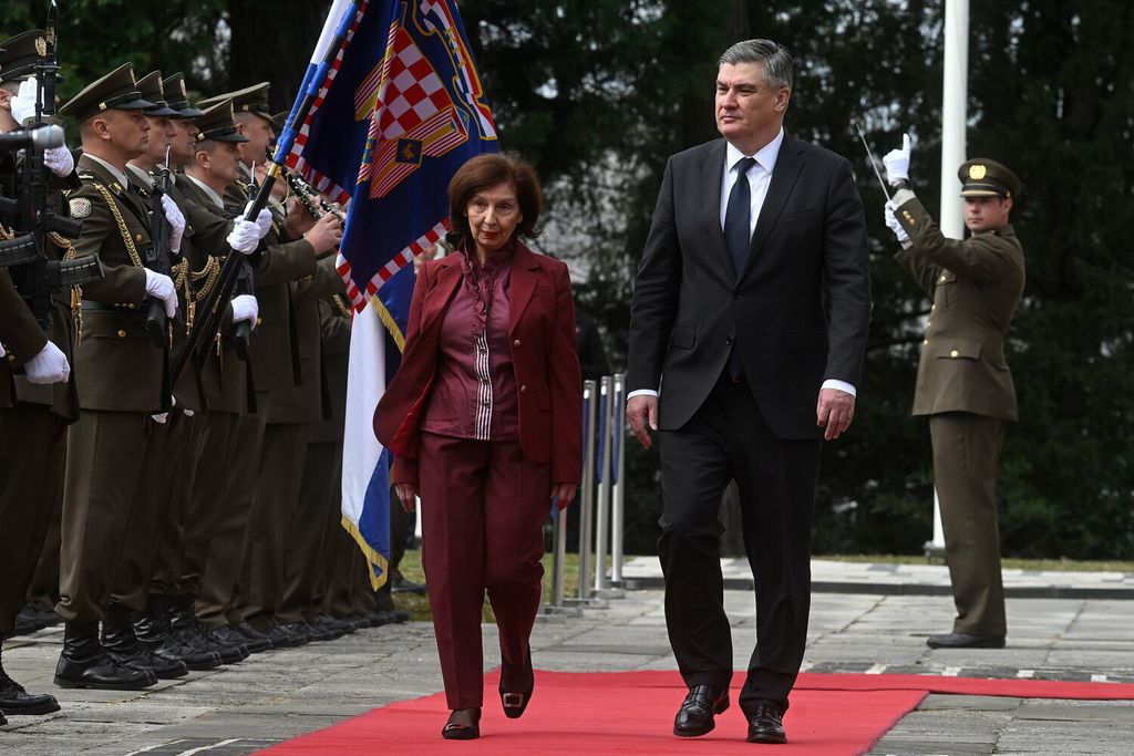 Predsjednica Sjeverne Makedonije Gordana Siljanovska-Davkova u posjetu Pantovčaku - 18