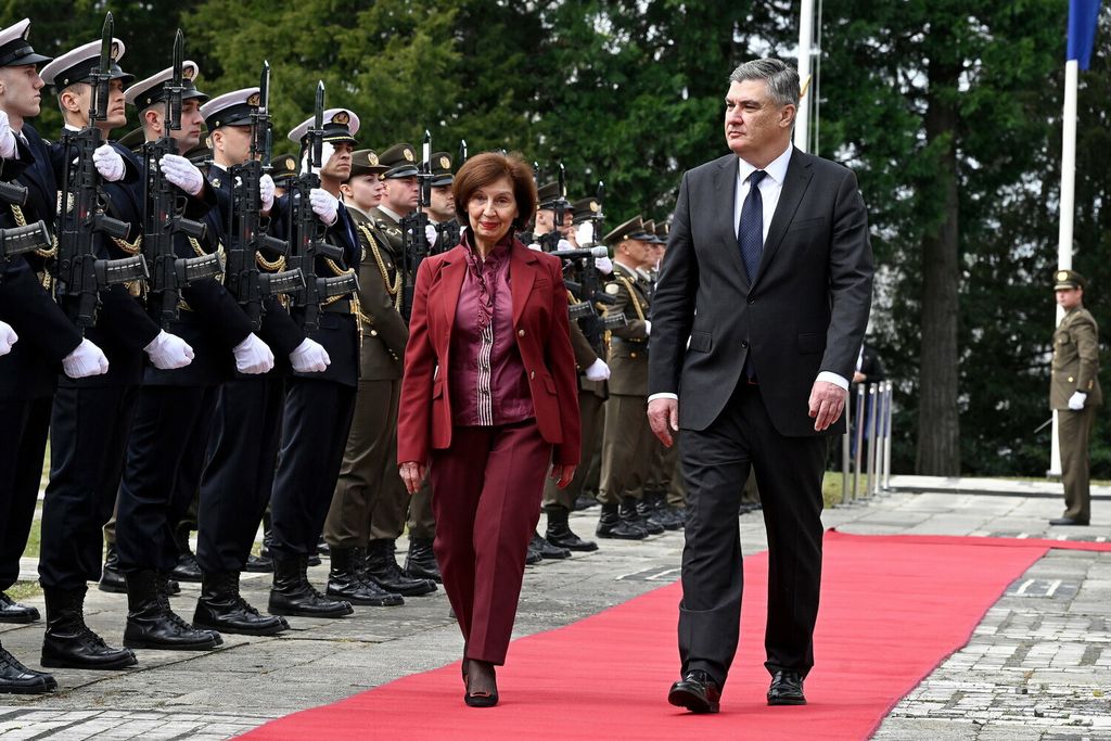 Predsjednica Sjeverne Makedonije Gordana Siljanovska-Davkova u posjetu Pantovčaku - 18