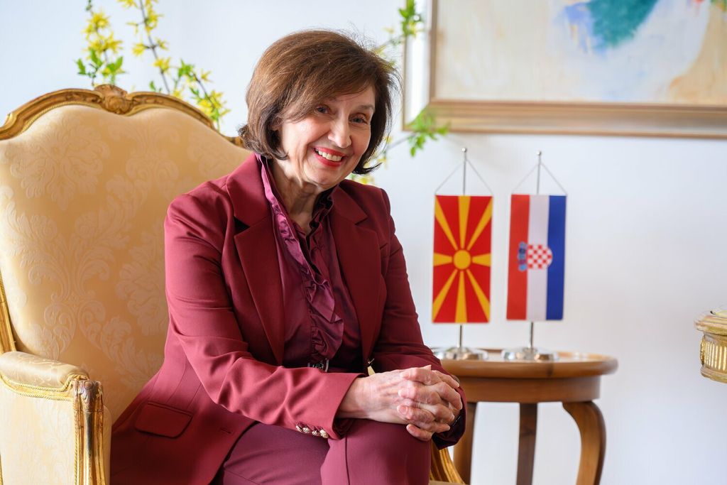 Predsjednica Sjeverne Makedonije Gordana Siljanovska-Davkova u posjetu Pantovčaku - 18