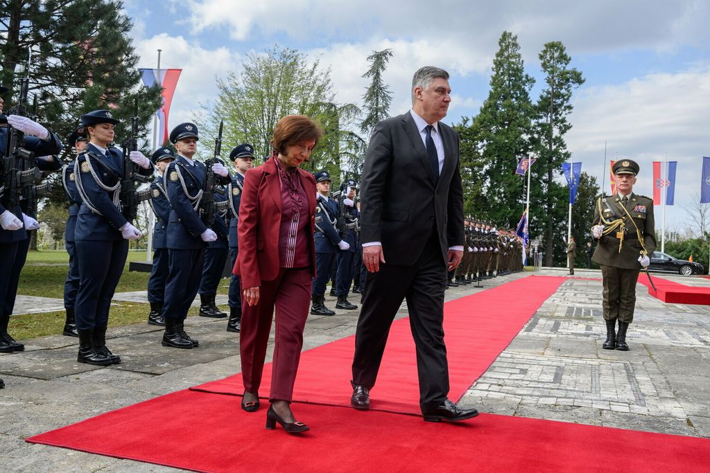 Predsjednica Sjeverne Makedonije Gordana Siljanovska-Davkova u posjetu Pantovčaku - 18