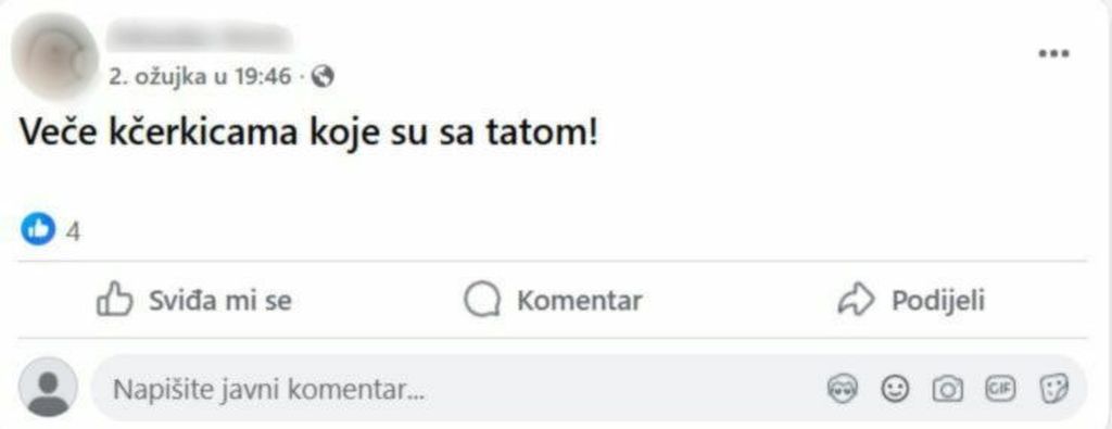 Dopisivanja u Facebook grupi