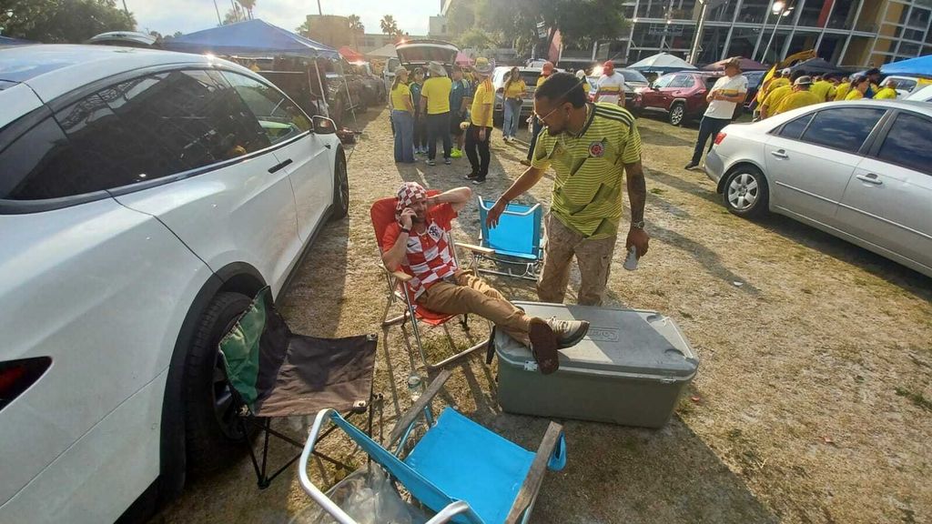 Kolumbijski navijači uoči utakmice