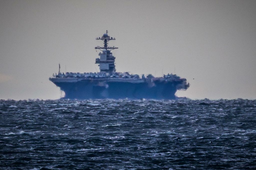 Dolazak najvećeg američkog nosača aviona USS Gerald R. Ford pred Split - 2