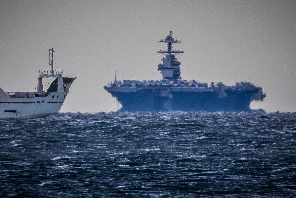 Dolazak najvećeg američkog nosača aviona USS Gerald R. Ford pred Split - 2