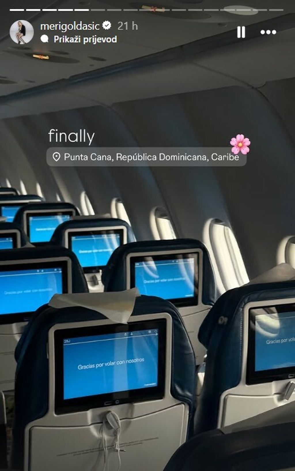 Meri Goldašić na Instagramu