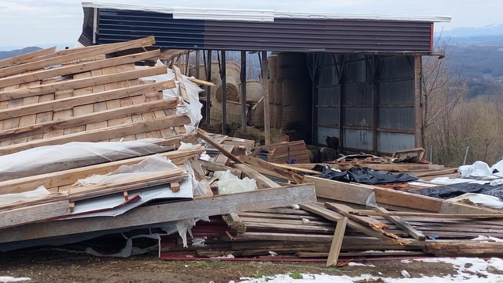 Nevrijeme uništilo imanje Stjepana Benkovića