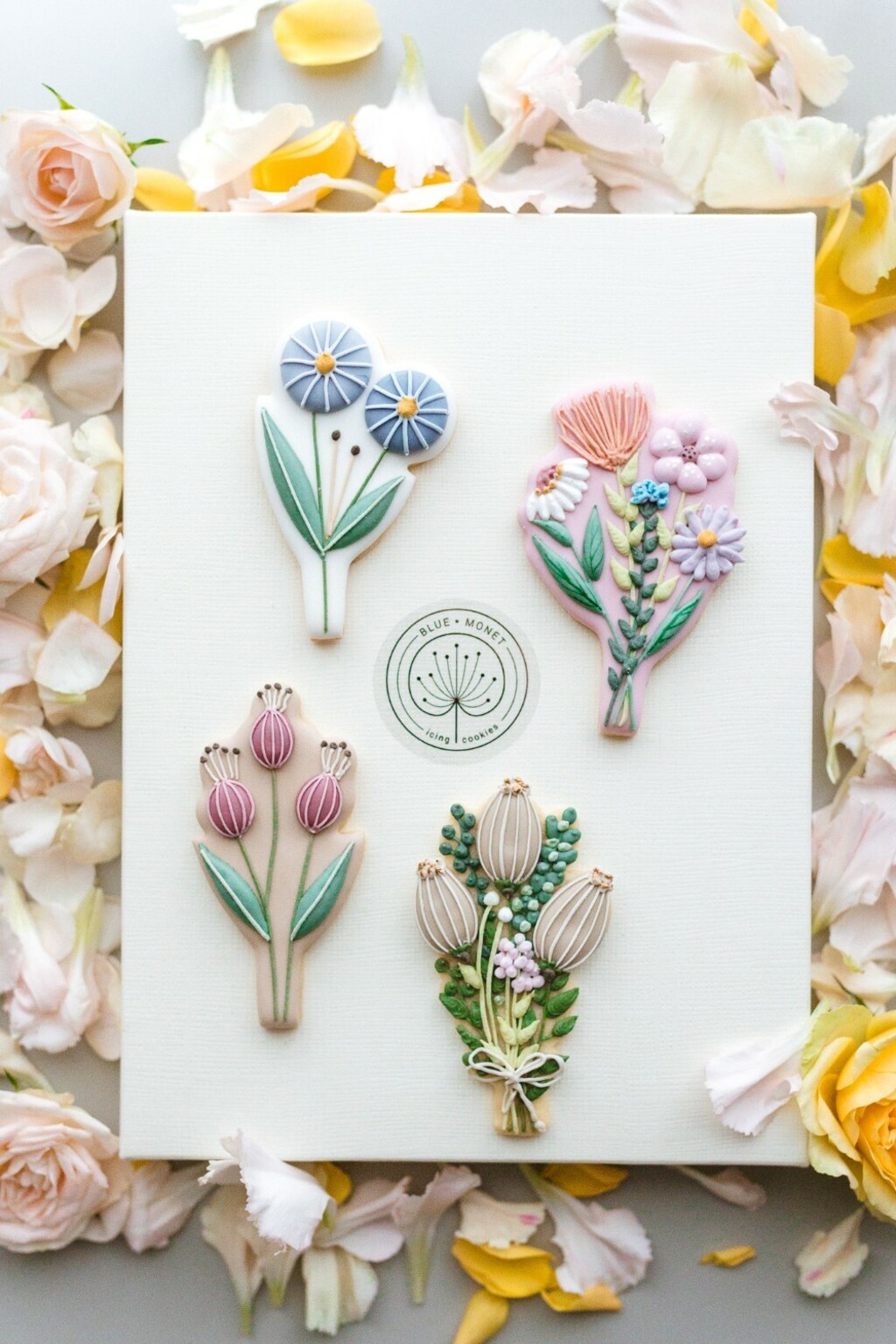 Ručno oslikani uskrsni keksi Suzane Božić, Blue Monet - 4