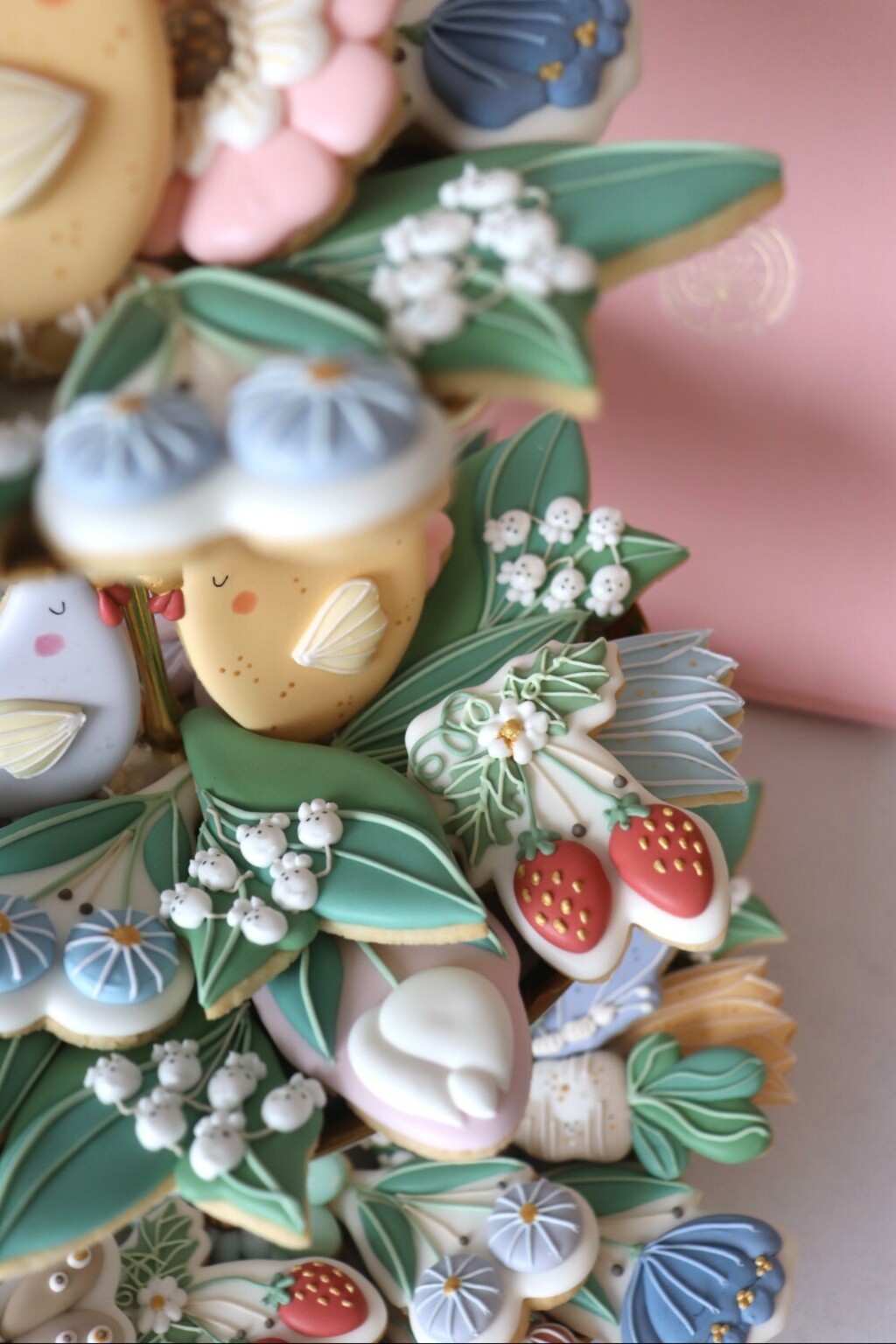 Ručno oslikani uskrsni keksi Suzane Božić, Blue Monet - 5