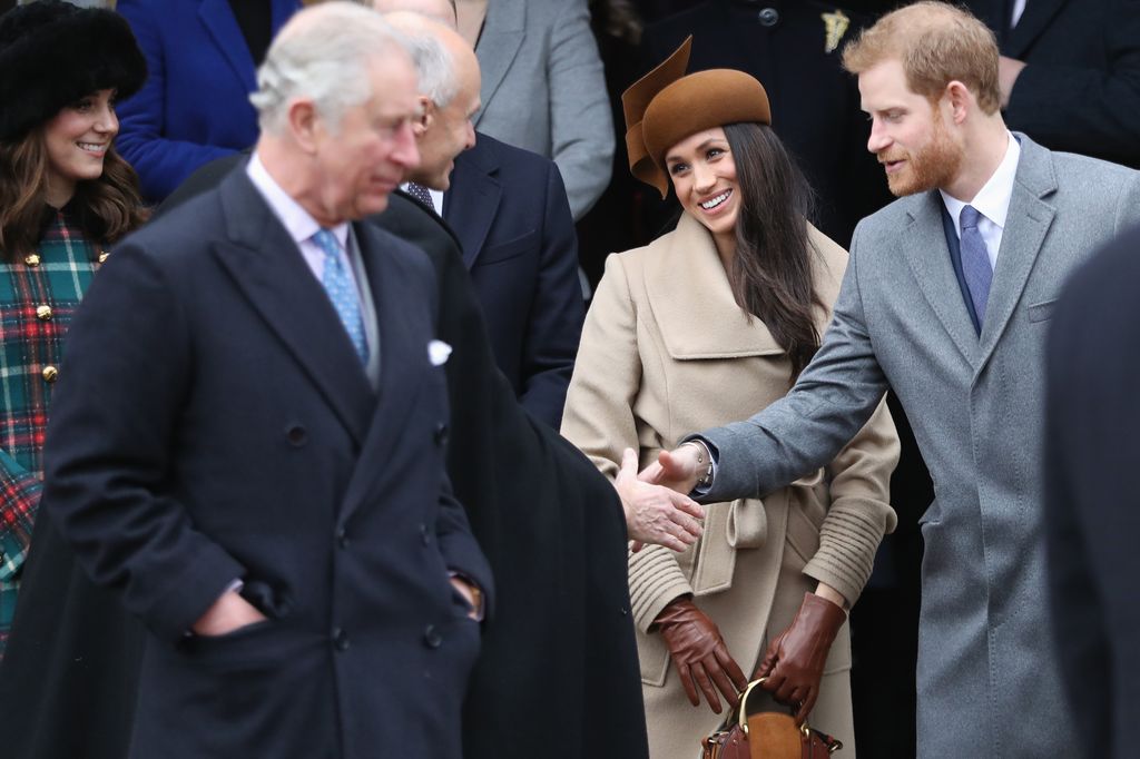 Princ Charles, Meghan Markle, Princ Harry (Foto: Getty)