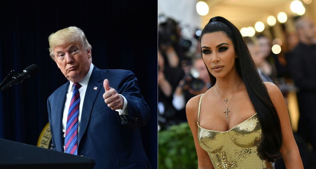 Donald Trump i Kim Kardashian West (Foto: AFP)