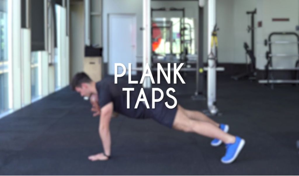 Plank taps