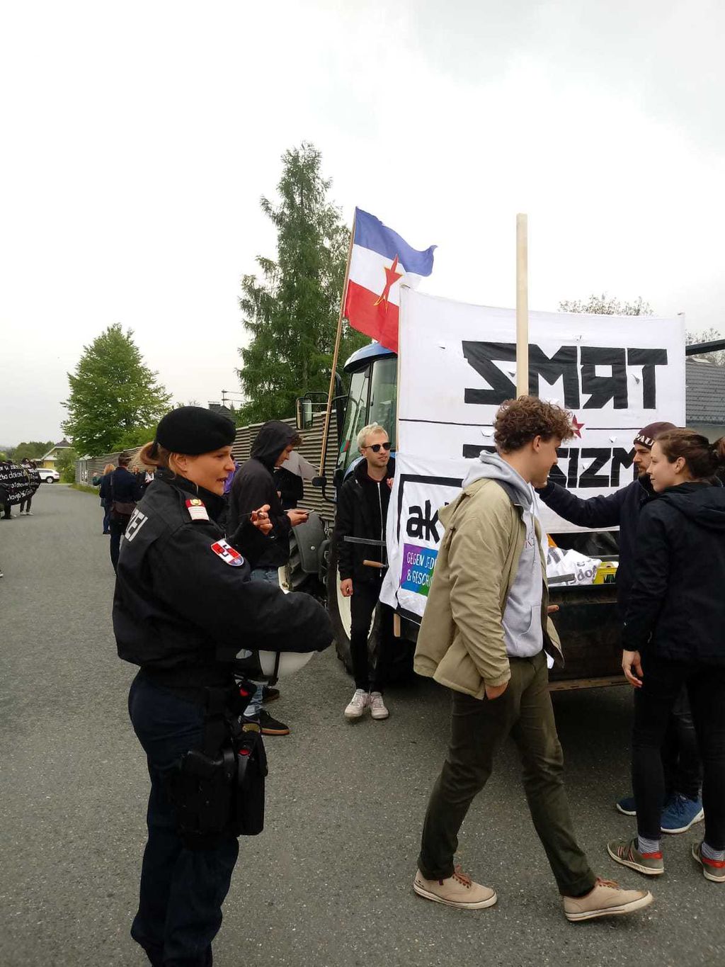 Dio prosvjednika na Bleiburgu (Foto: Dnevnik.hr)