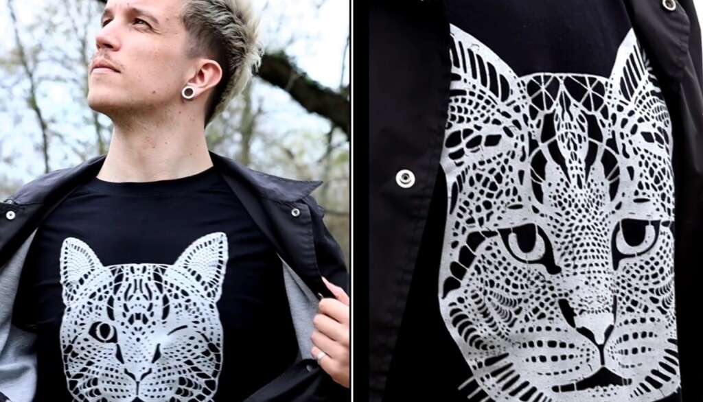 Baby Lasagna u majici na mačku