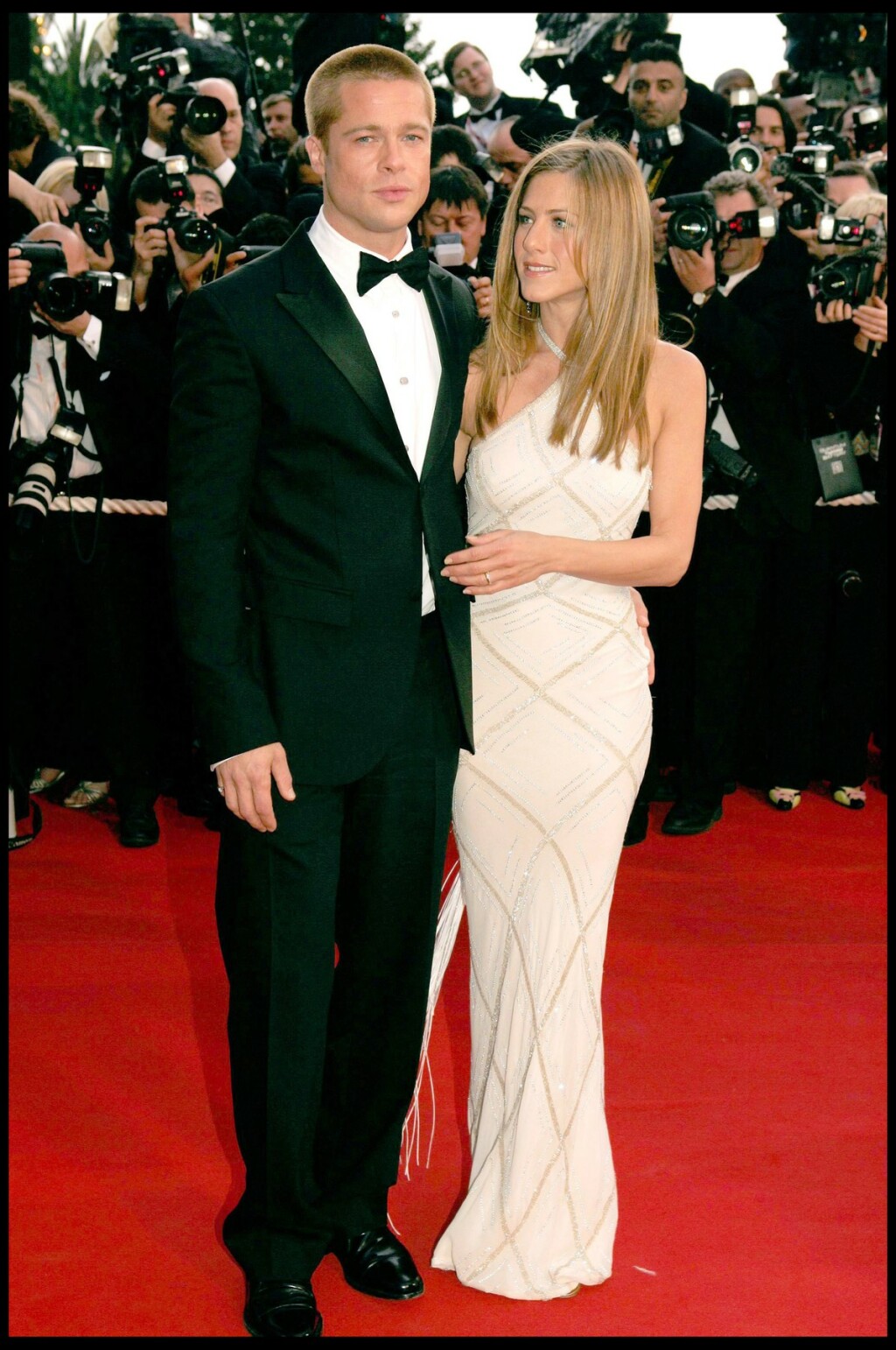 Jenifer Aniston s Bradom Pittom na Cannes film festivalu 2004. godine