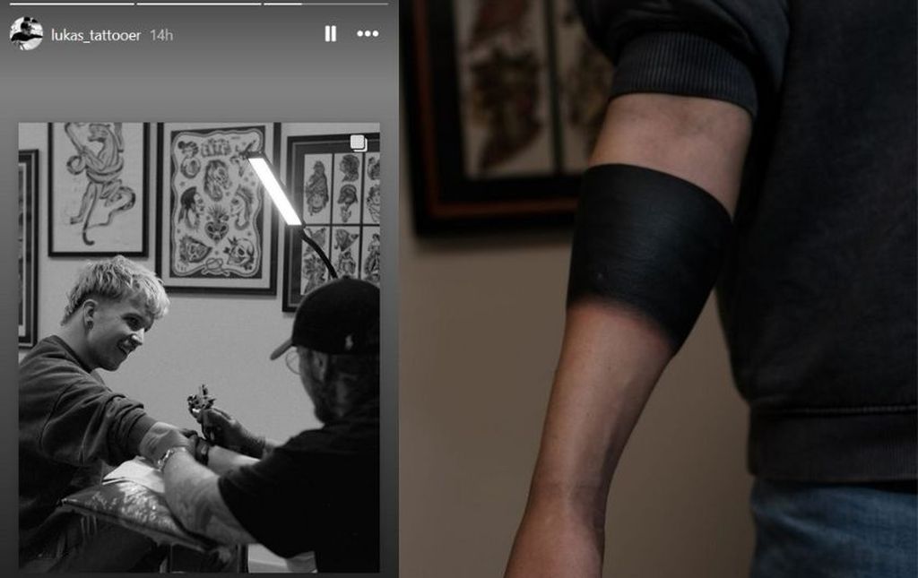 Baby Lasagna se tetovira