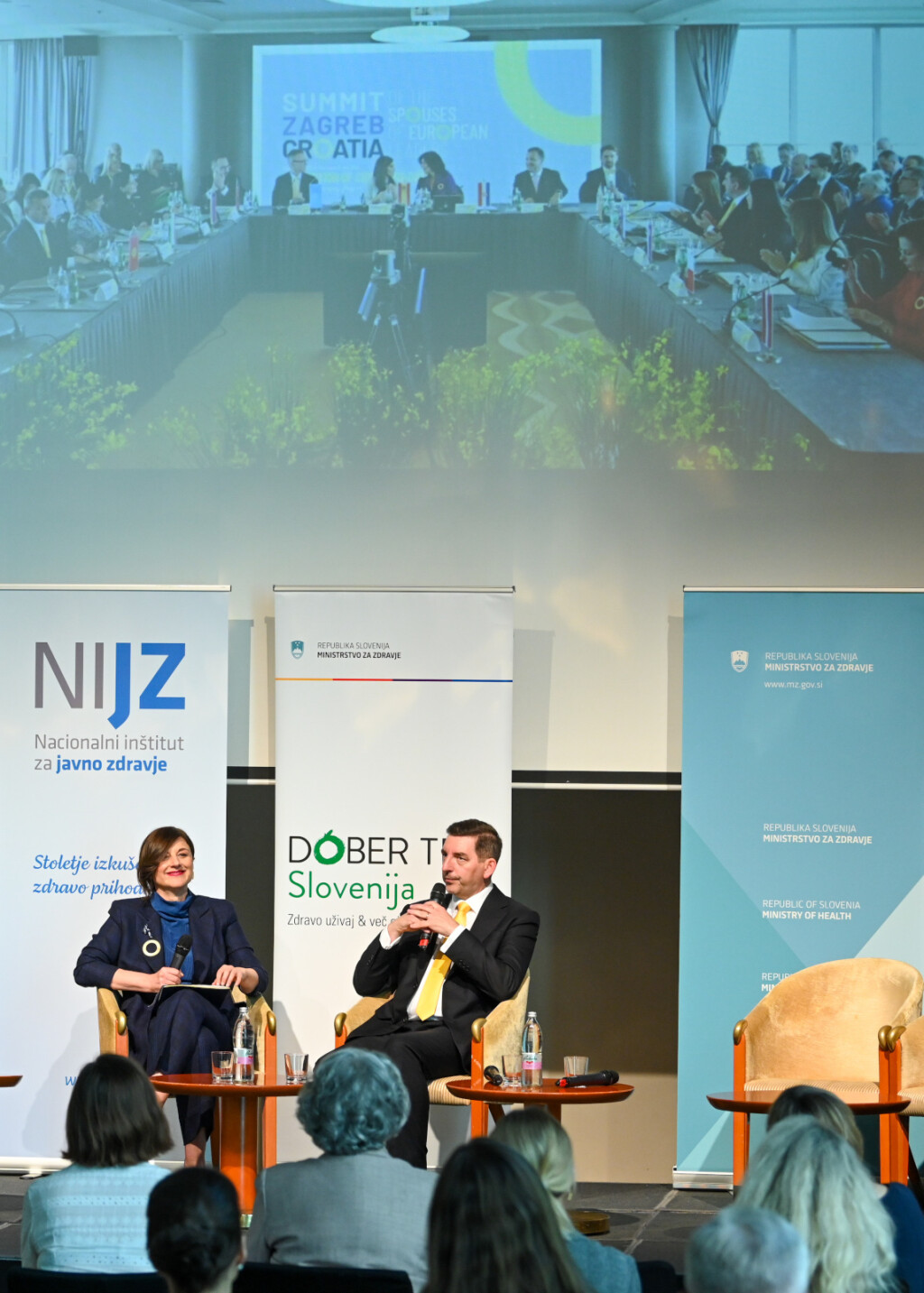 Sanja Musić Milanović i Aleš Musar, suprug slovenske predsjednice Nataše Pirc Musar