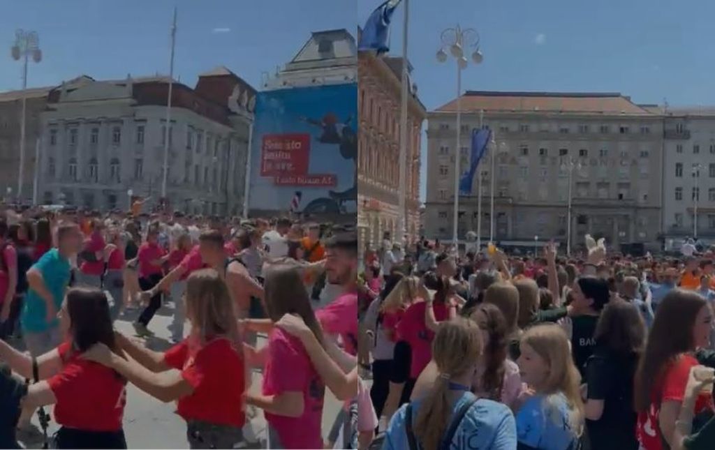 Maturanti plešu i pjevaju u Zagrebu na Norijadi