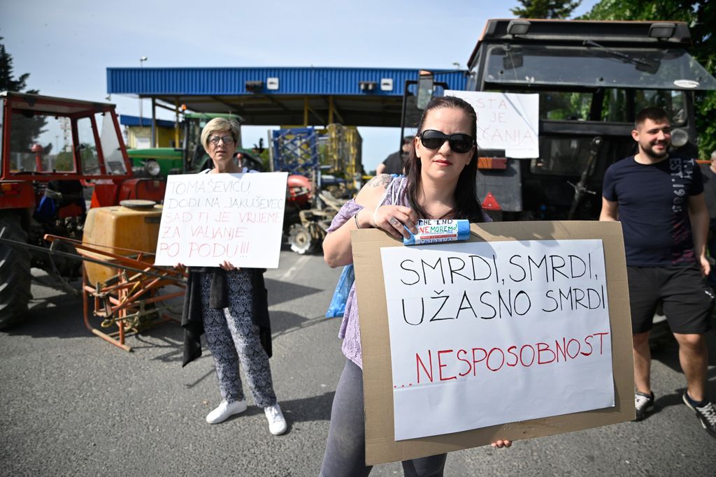 Prosvjed građana ispred ulaza u Jakuševec - 7