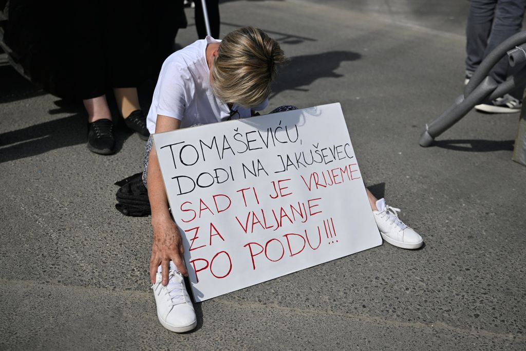 Prosvjed građana ispred ulaza u Jakuševec - 7