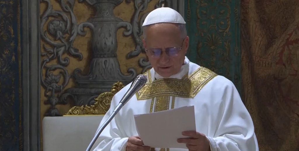 Papa Lav XIV. predvodi misu