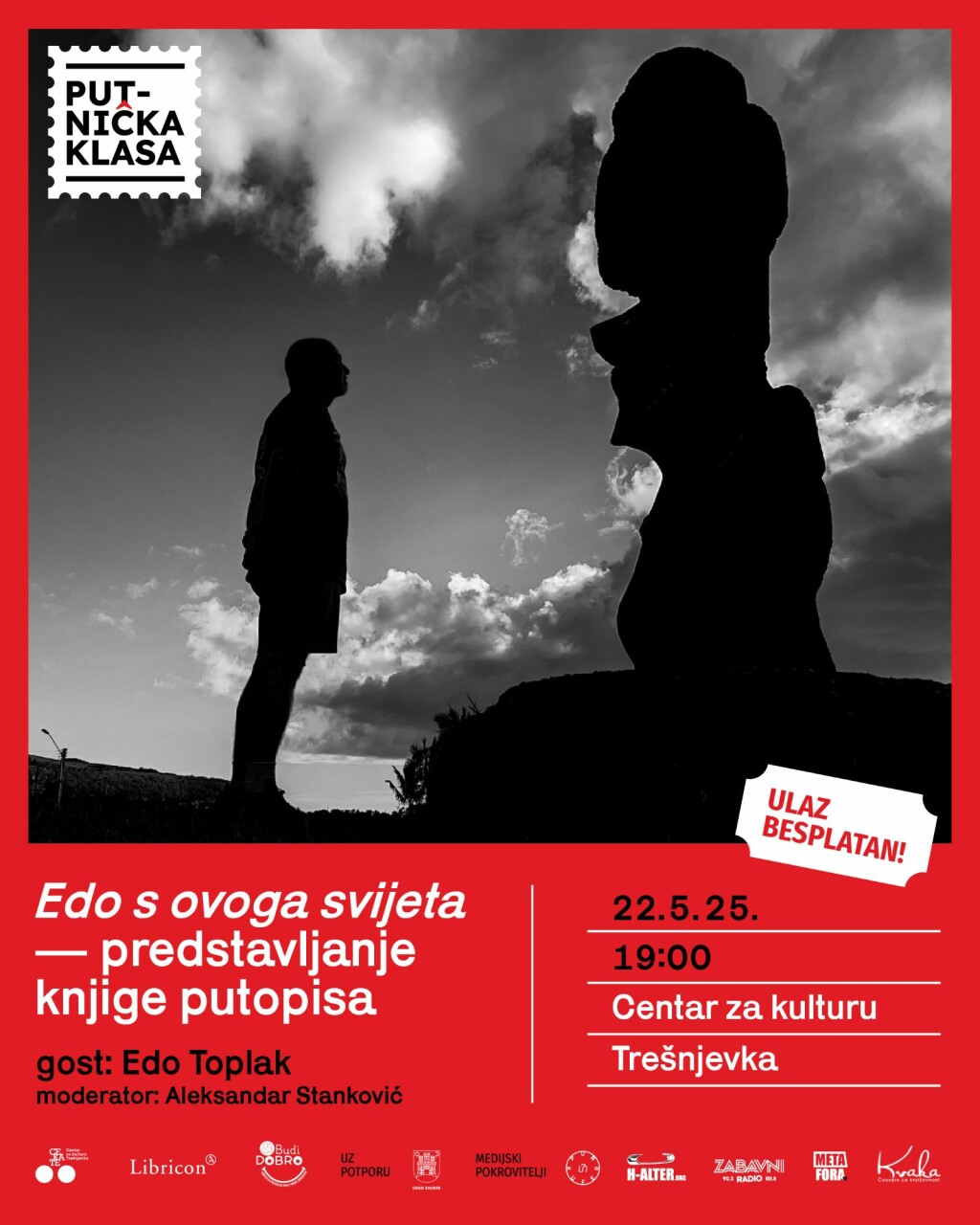 Putopisna večer s Edom Toplakom i promocija knjige Edo s ovoga svijeta