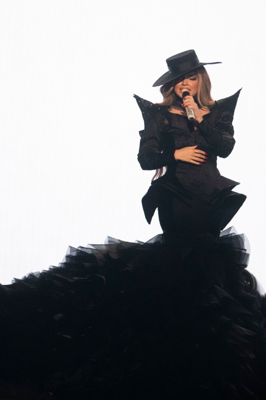 Predstavnica Španjolske Melody na generalnoj probi prvog polufinala Eurosonga 2025.