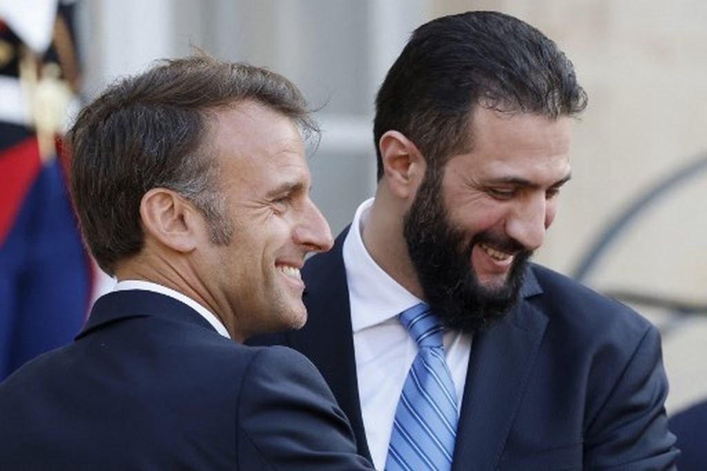 Ahmed al-Sharaa, Donald Trump i Mohammed bin Salman Al Saud