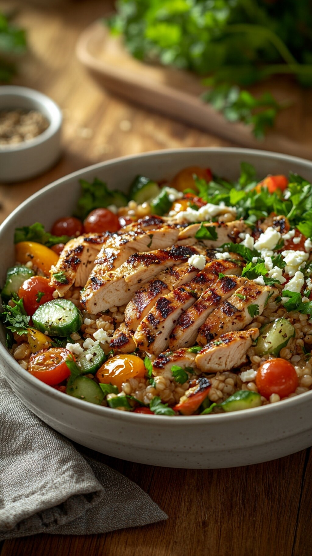Salata od ječma i piletine