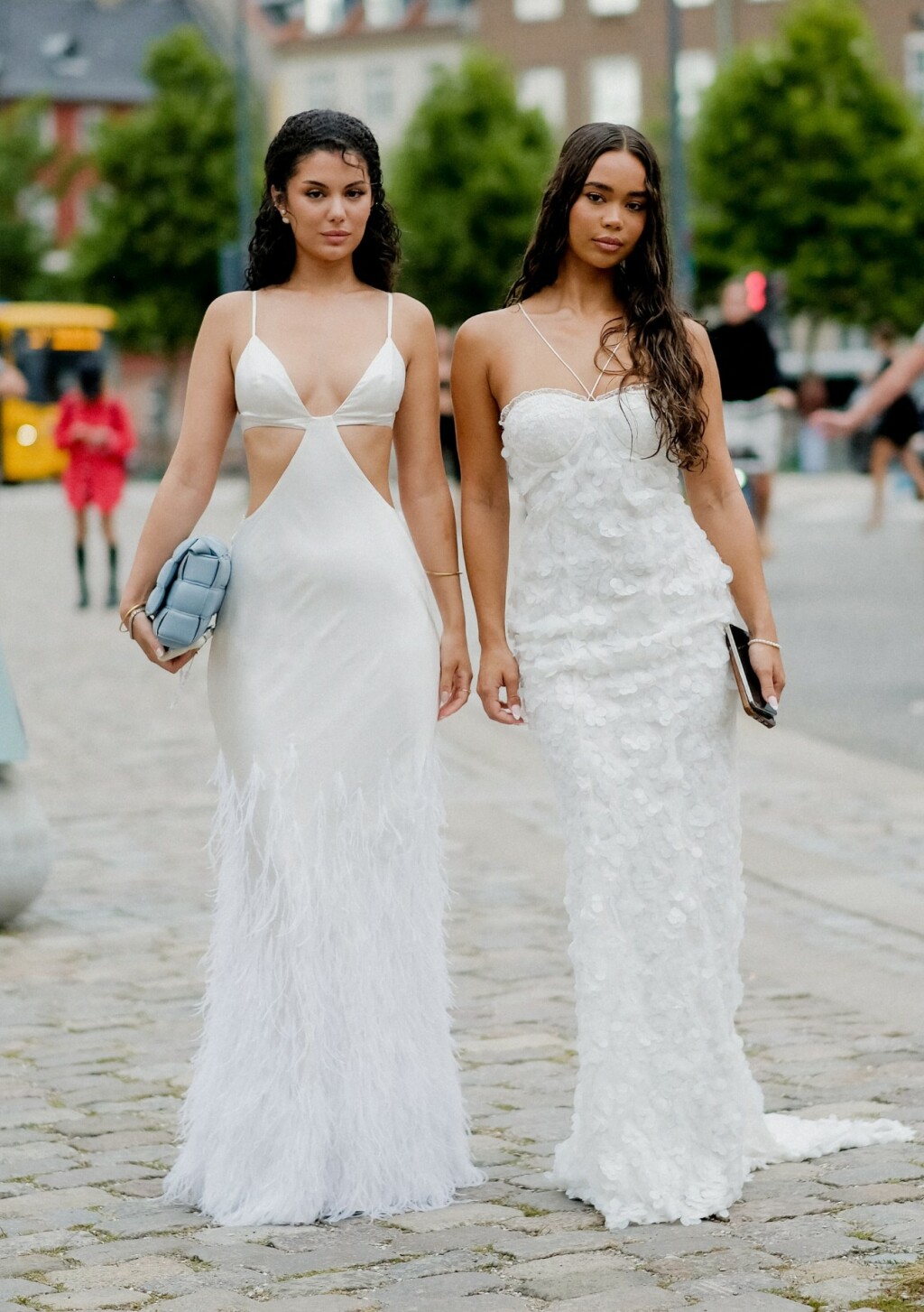 Bijele haljine u street style izdanju s Tjedna mode