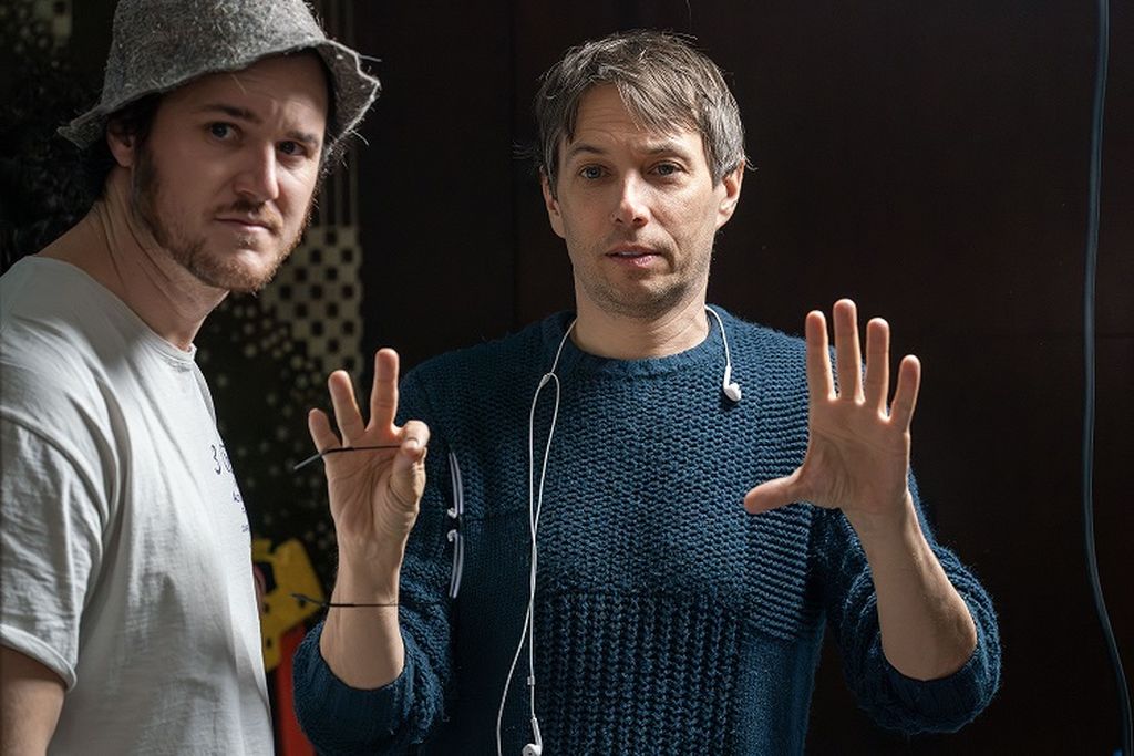 Sean Baker (desno) na snimanju Anore