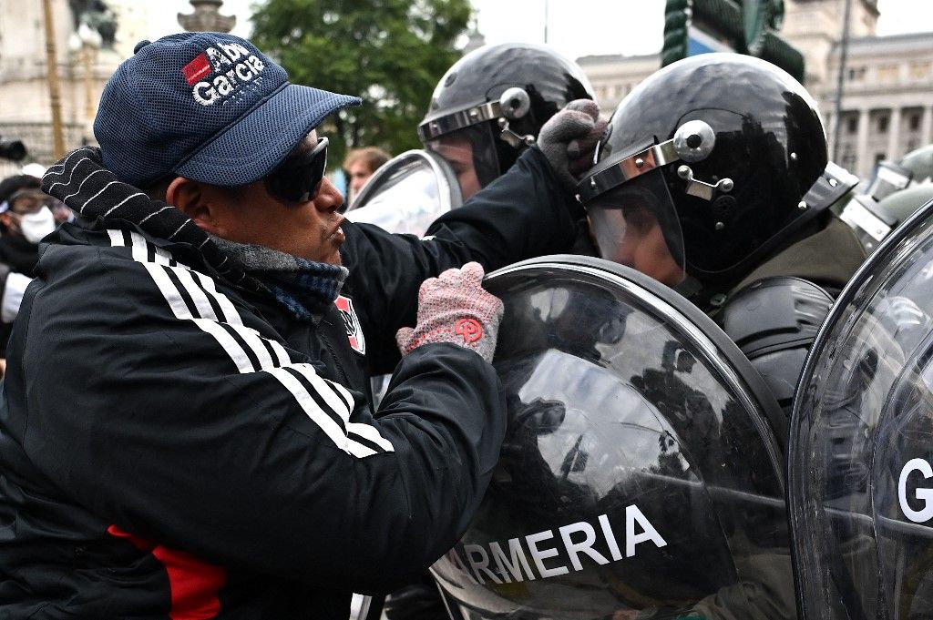 Prosvjed umirovljenika u Argentini
