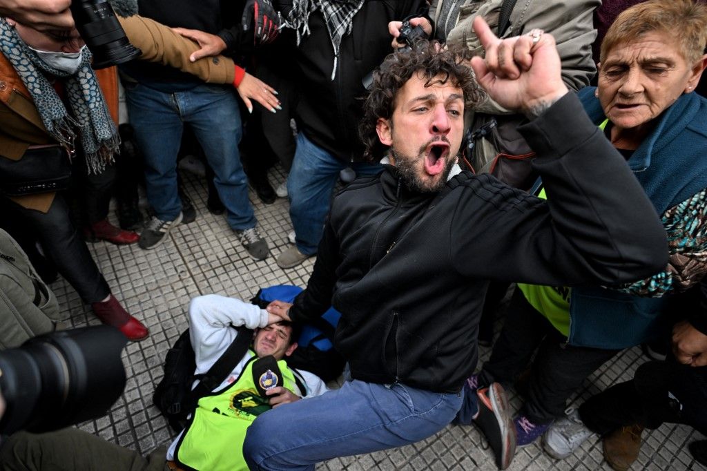 Prosvjed umirovljenika u Argentini