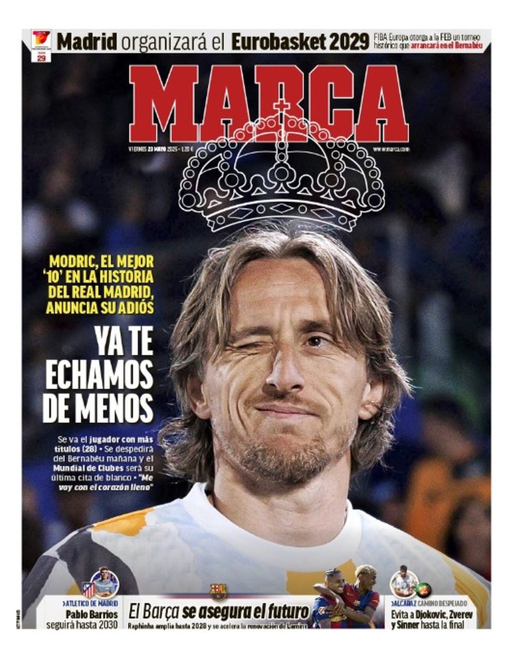 Luka Modrić na naslovnici Marce