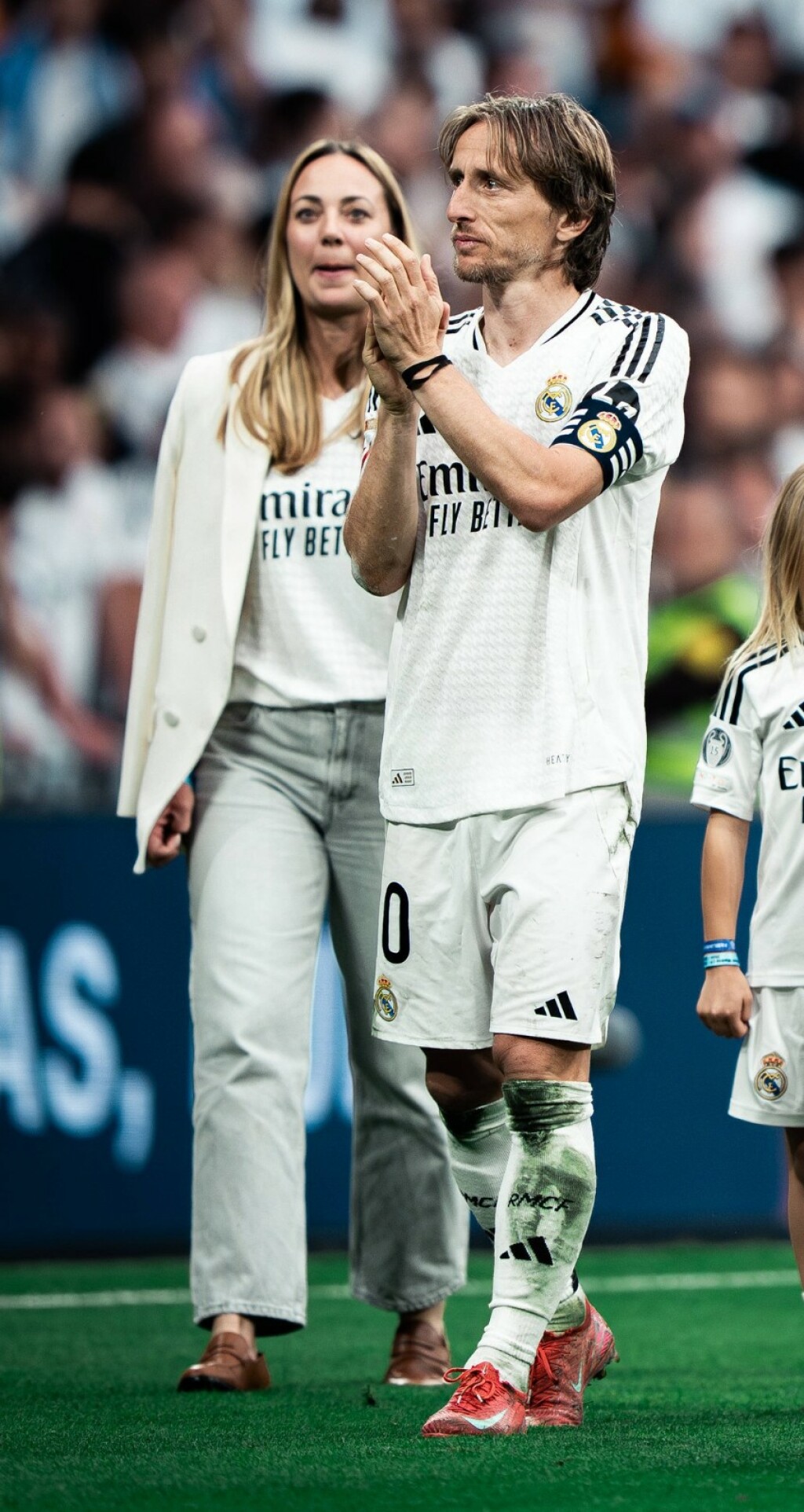 Vanja Modrić odabrala je sportsku eleganciju za posljednju Lukinu utakmicu