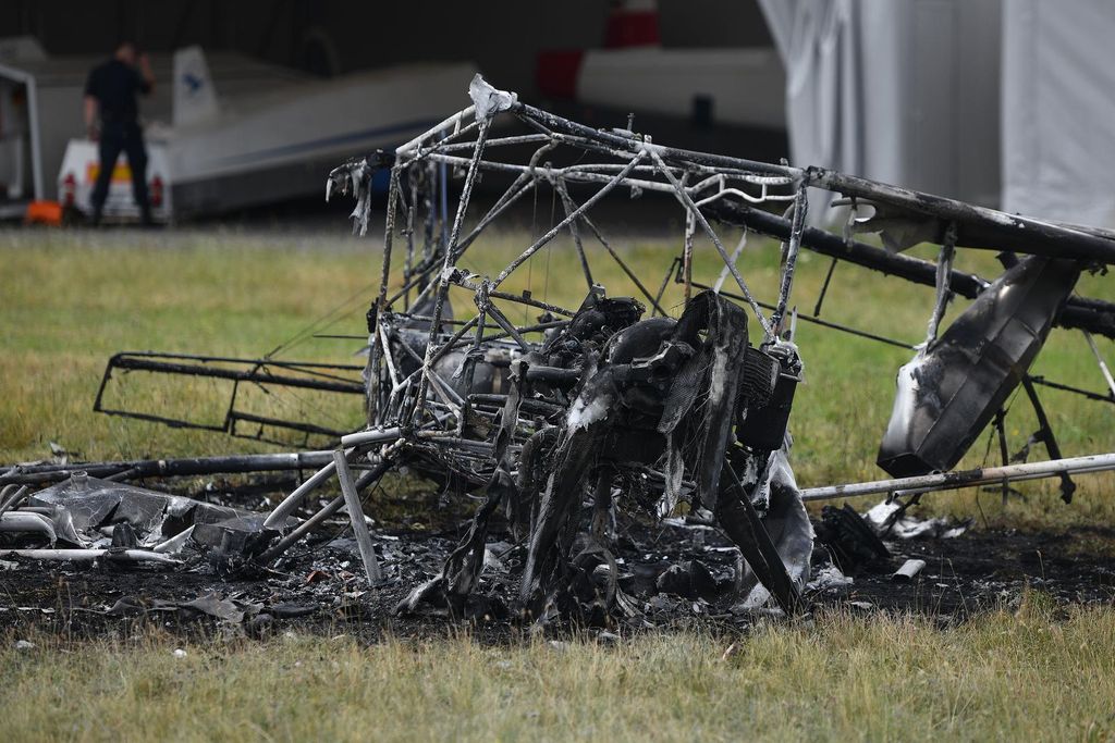 Na aerodromu u Pribislavcu izgorio avion - 1