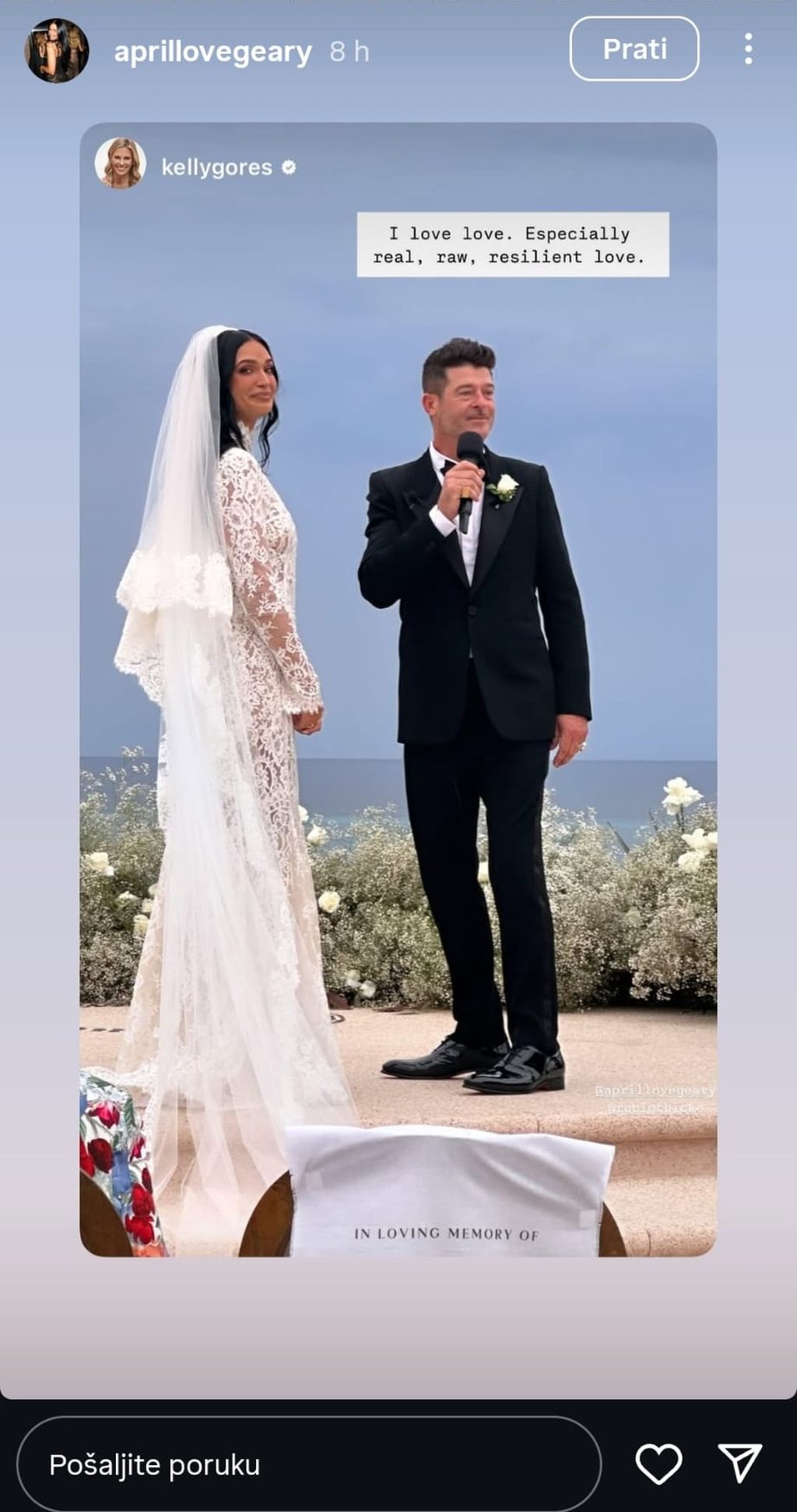 Vjenčanje Robina Thickea i April Love Geary - 9
