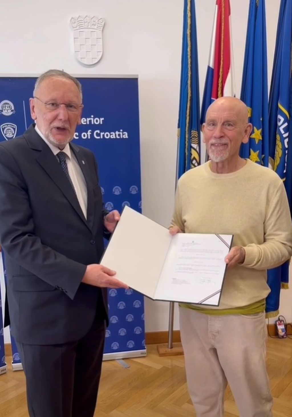 Davor Božinović i John Malkovich - 2