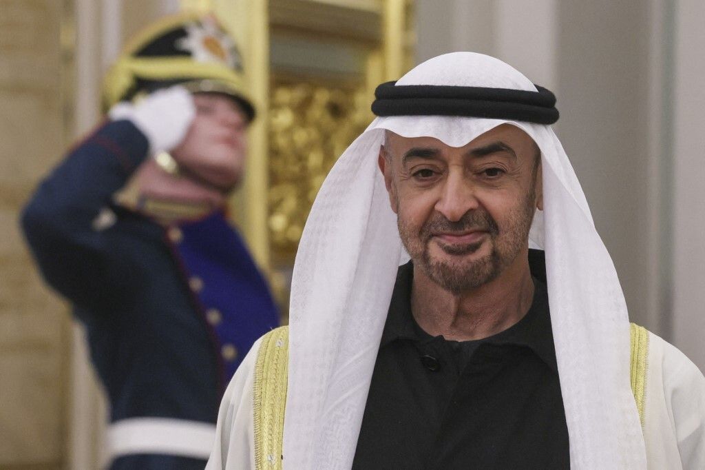 Macron i Zayed Al Nahyan
