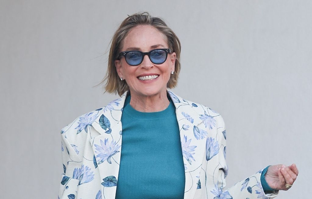 Sharon Stone nosi muški kaput brenda Perte D'ego - 2