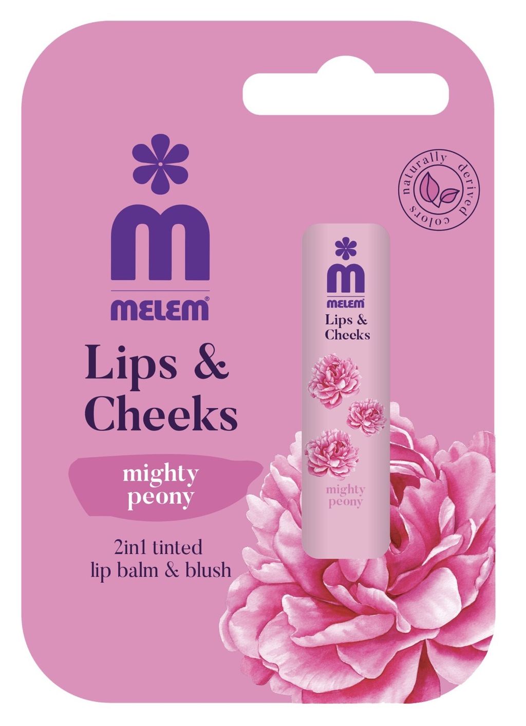 Melem Lips & Cheeks balzam u stiku (Mighty peony), 3,85 eura
