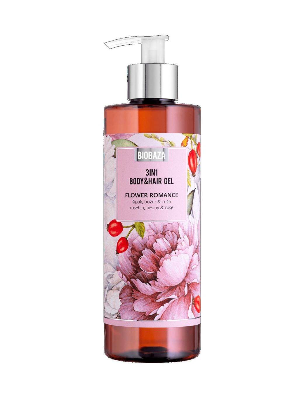 Biobaza Flower Romance 3u1 Body&Hair s mirisom ruže i božura, 5,03 eura